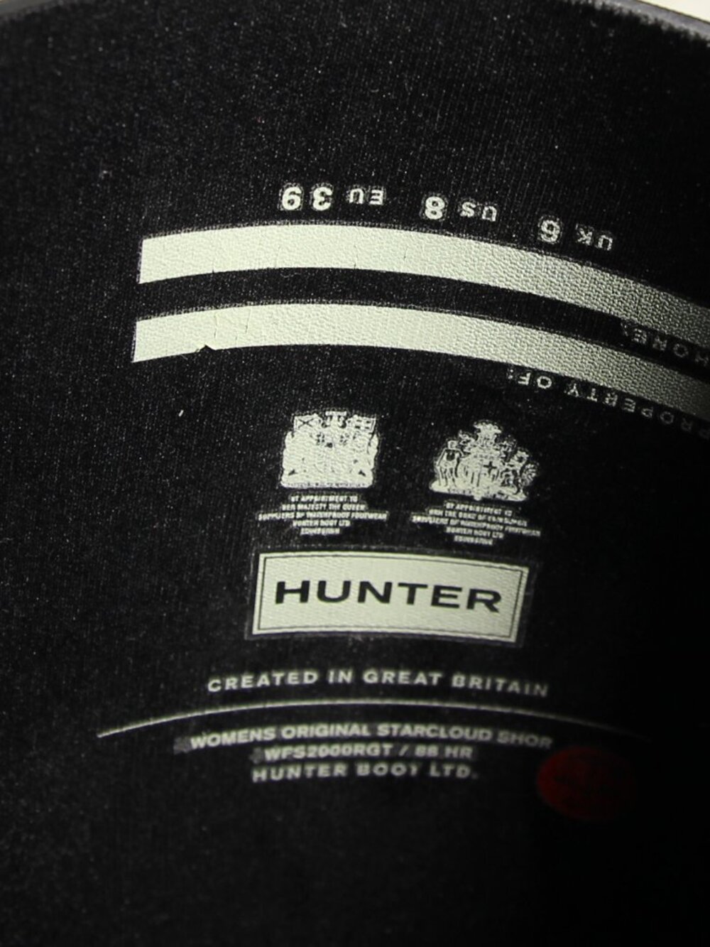 Hunter Women’s Starcloud Rain Boots Black Glitter US8 - EU39 - See Video - Picture 11 of 11